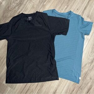 Lululemon and Rhône Dark Navy and Light Blue Short Sleeve Tees